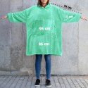 Bluza Koc Oversize Kaptur Mięta